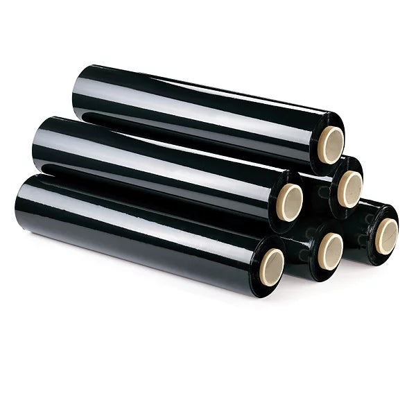 FILM ETIRABLE MANUEL EMBALLAGE NOIR OPAQUE 17 MICRONS 270M X 45CM 2,2 kg